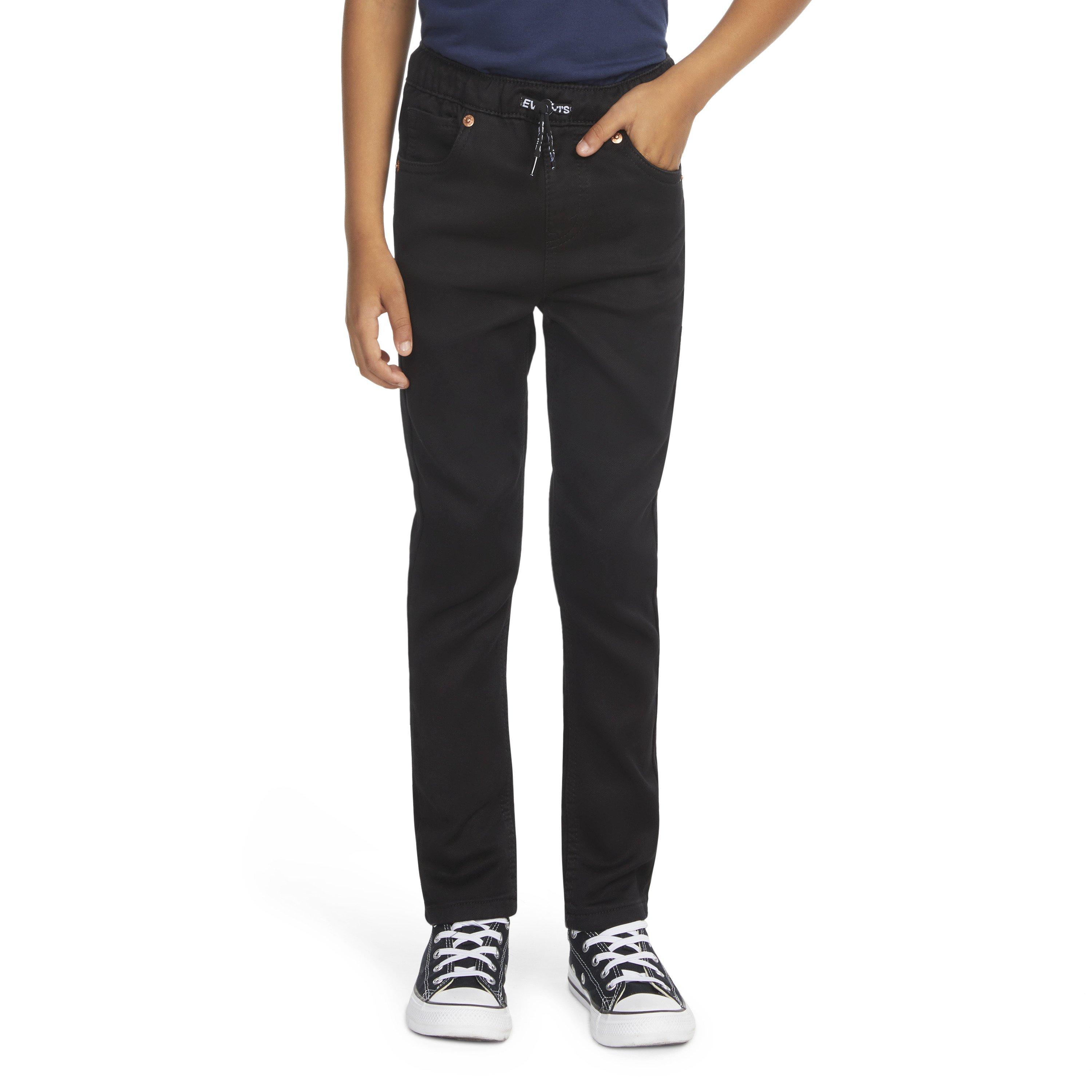 Levi's Little Boys' Skinny Fit Black Wash Pull On Jeans - BLACK